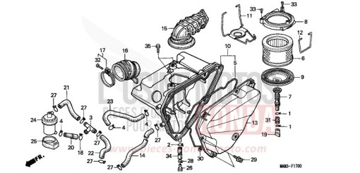 AIR CLEANER NX650S de 1995